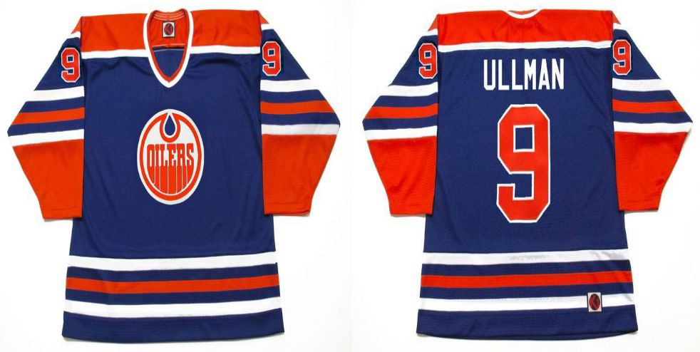 2019 Men Edmonton Oilers #9 Ullman Blue CCM NHL jerseys